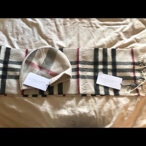 Burberry children’s hat and scarf.